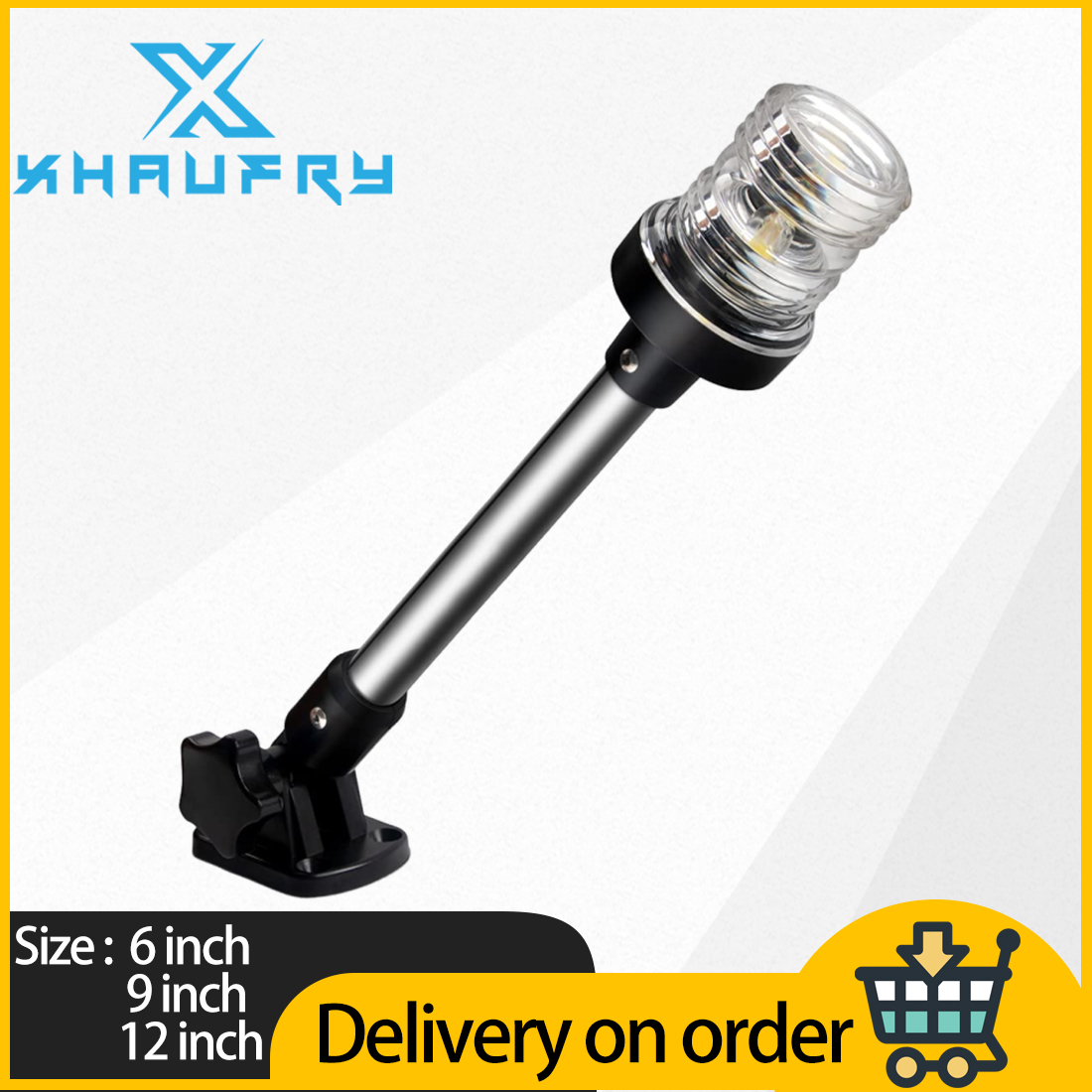 Fishing Boat Anchor - Lampu LED Putih 360 Derajat Lipat