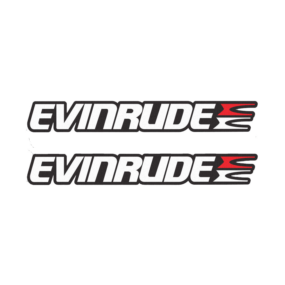 2 buah untuk stiker Evinrude v - Fishing Boat Outboard Motor ulasan dan harga