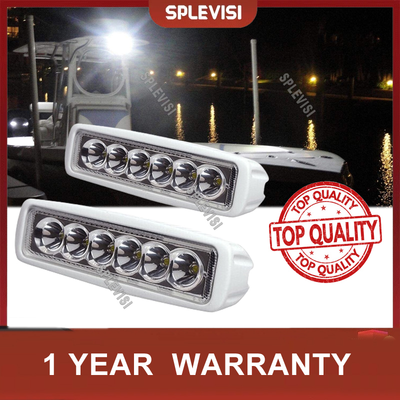 2 buah 12V 6 LED dek Marine pe - Fishing Boat Trailer ulasan dan harga