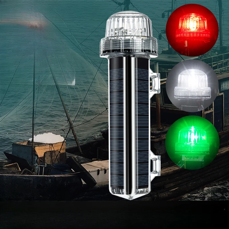 Lampu Sinyal Laut Surya Baru L - Fishing Boat Navigation Light ulasan dan harga