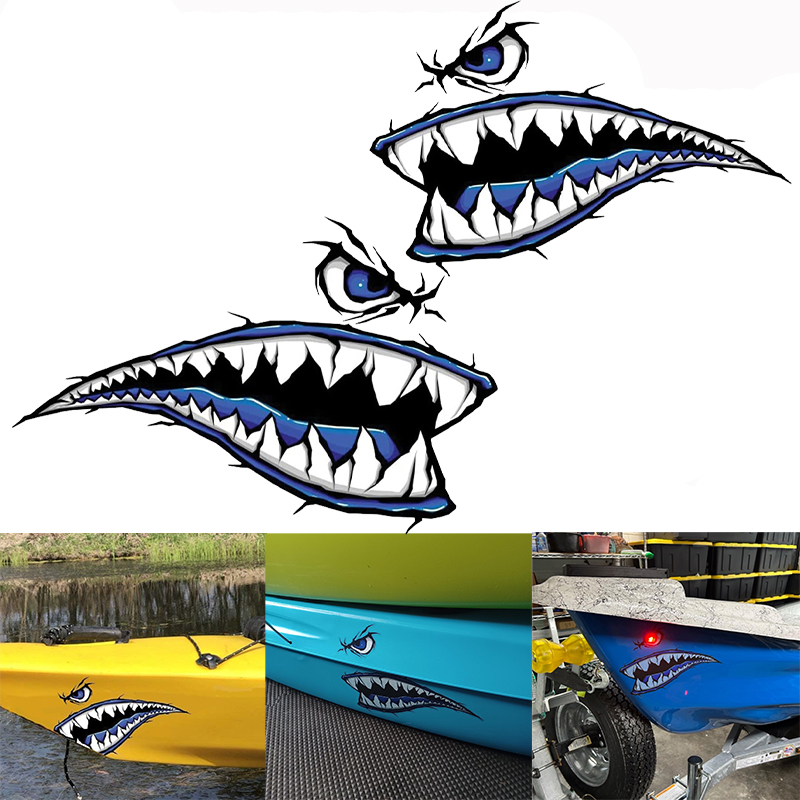 2 Buah Stiker Perahu Mulut Gig - Fishing Boat Trailer ulasan dan harga