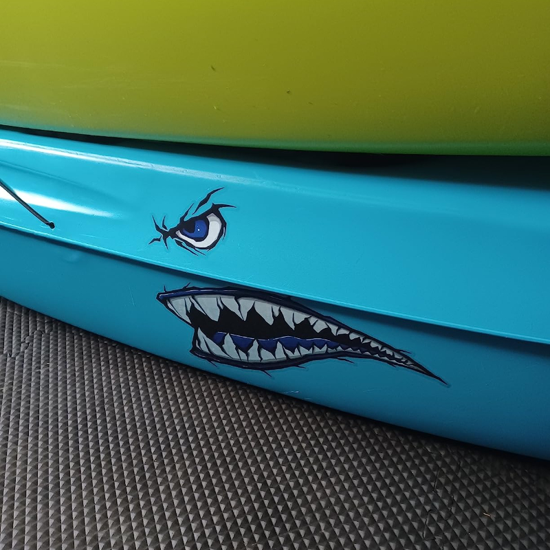 2 Buah Stiker Perahu Mulut Gig - Fishing Boat Trailer ulasan dan harga